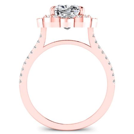 Rockrose Princess Diamond Engagement Ring (Lab Grown Igi Cert) rosegold