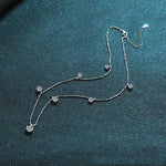 Romina Moissanite Necklace whitegold