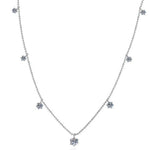 Romina Moissanite Necklace whitegold