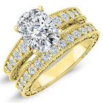 Romy Cushion Diamond Bridal Set (Lab Grown Igi Cert) yellowgold