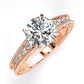 Romy Round Diamond Engagement Ring (Lab Grown Igi Cert) rosegold