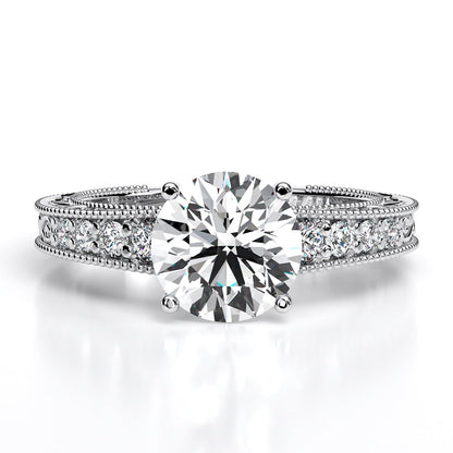 Romy Round Diamond Engagement Ring (Lab Grown Igi Cert) whitegold