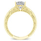 Romy Diamond Matching Band Only (engagement Ring Not Included) For Ring With Cushion Center yellowgold