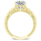 Romy Princess Moissanite Bridal Set yellowgold