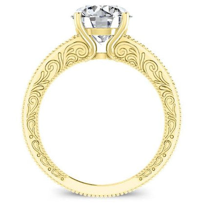 Romy Round Diamond Bridal Set (Lab Grown Igi Cert) yellowgold