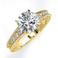 Romy Round Diamond Engagement Ring (Lab Grown Igi Cert) yellowgold