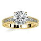 Romy Round Diamond Engagement Ring (Lab Grown Igi Cert) yellowgold