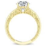 Romy Round Moissanite Bridal Set yellowgold