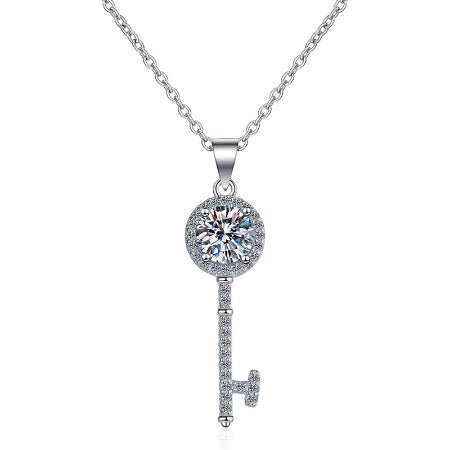 Ronie Moissanite Necklace whitegold