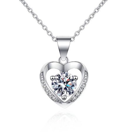 Rory Moissanite Necklace whitegold
