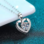 Rory Moissanite Necklace whitegold