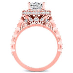 Rosanna Cushion Diamond Bridal Set (Lab Grown Igi Cert) rosegold