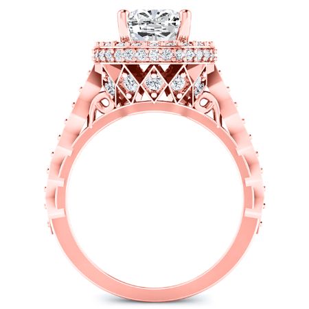 Rosanna Cushion Diamond Bridal Set (Lab Grown Igi Cert) rosegold