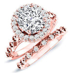 Rosanna Cushion Diamond Bridal Set (Lab Grown Igi Cert) rosegold