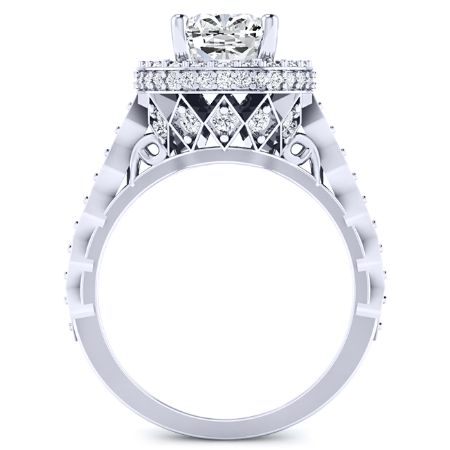 Rosanna Cushion Diamond Bridal Set (Lab Grown Igi Cert) whitegold