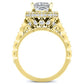 Rosanna Princess Diamond Bridal Set (Lab Grown Igi Cert) yellowgold