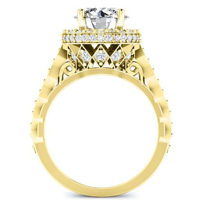 Rosanna Round Diamond Bridal Set (Lab Grown Igi Cert) yellowgold