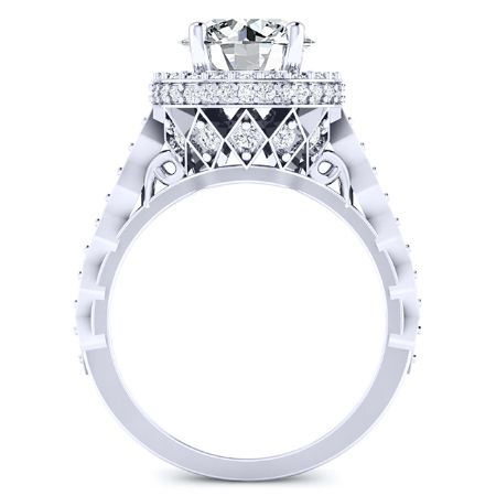 Rosanna Round Diamond Bridal Set (Lab Grown Igi Cert) whitegold