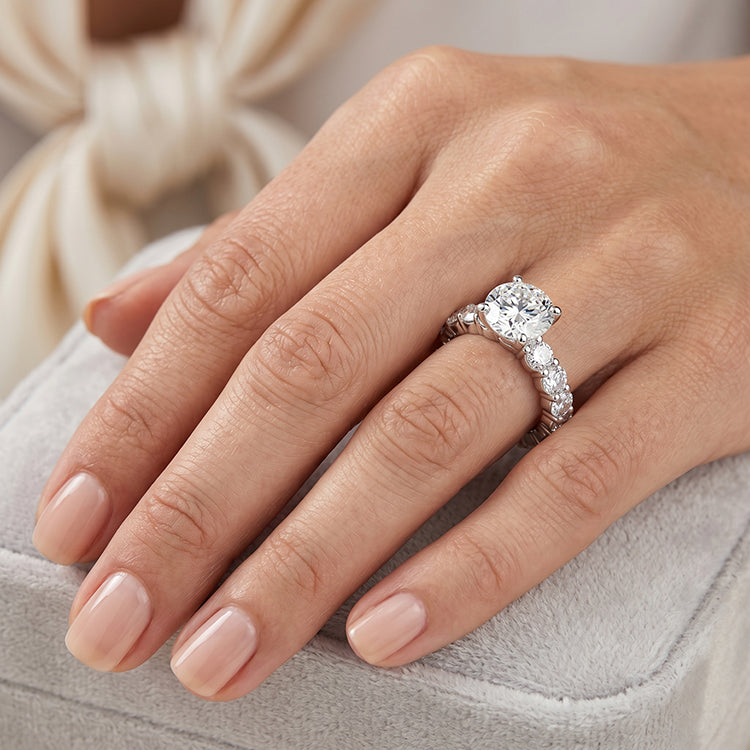 Rose - GIA Natural Round Diamond Engagement Ring