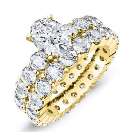 2.00 ct - Rose - Oval Lab Diamond Bridal Set (IGI Certified)