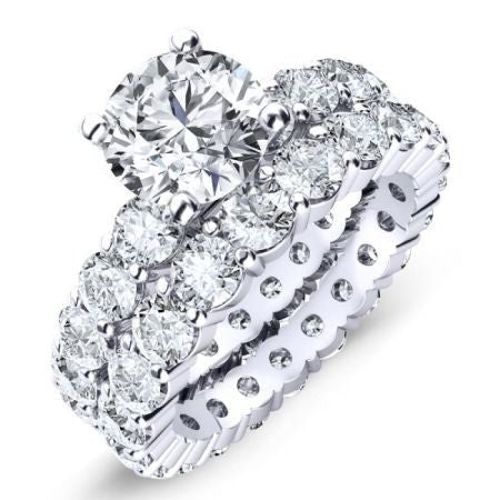 2.00 ct - Rose - Round Moissanite Bridal Set