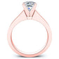 Rosemary Cushion Moissanite Bridal Set rosegold