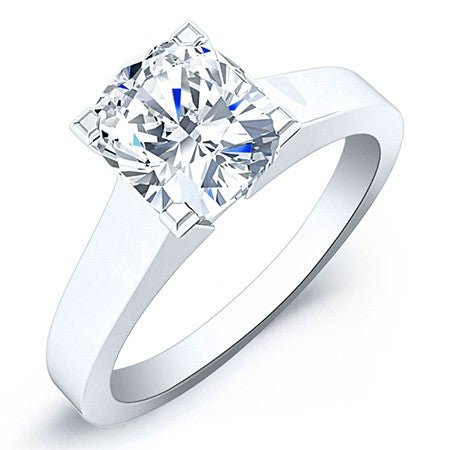 Rosemary Cushion Moissanite Bridal Set whitegold