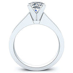 Rosemary Cushion Moissanite Engagement Ring whitegold