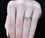 Rosemary Round Diamond Engagement Ring (Lab Grown Igi Cert) whitegold