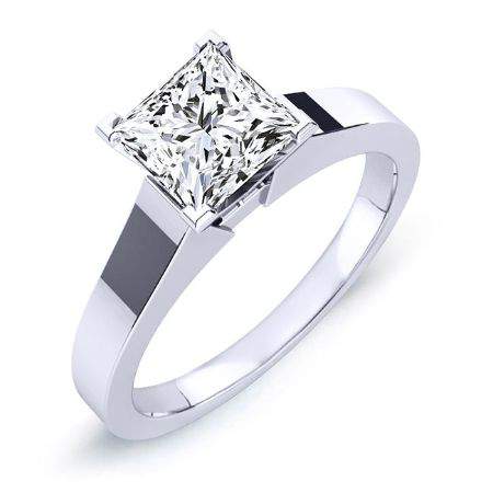 4.00 ct - Rosemary - Princess Lab Diamond Engagement Ring (IGI Certified)