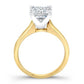 Rosemary Princess Moissanite Bridal Set yellowgold