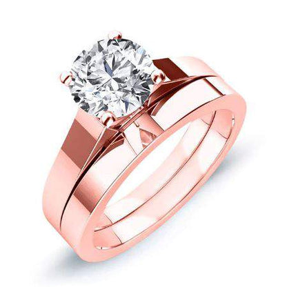 Rosemary Round Diamond Bridal Set (Lab Grown Igi Cert) rosegold