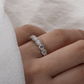 Round Cut Moissanite Eternity Band