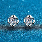 Rowan Diamond Earrings (Clarity Enhanced) whitegold