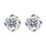 Rowan Diamond Earrings (Clarity Enhanced) whitegold