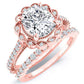 Ruellia Cushion Diamond Bridal Set (Lab Grown Igi Cert) rosegold