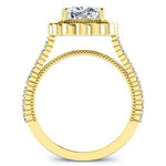 Ruellia Cushion Diamond Bridal Set (Lab Grown Igi Cert) yellowgold