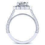 Ruellia Cushion Diamond Bridal Set (Lab Grown Igi Cert) whitegold