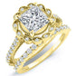 Ruellia Diamond Matching Band Only (engagement Ring Not Included) For Ring With Princess Center yellowgold