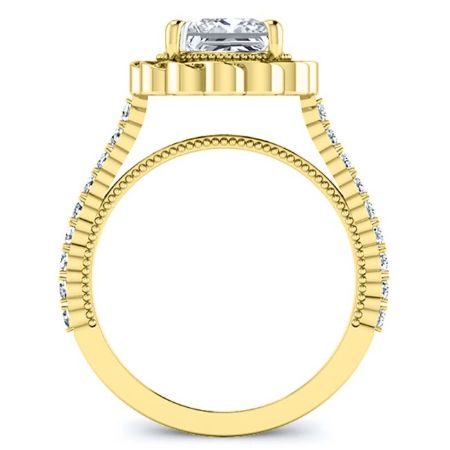 Ruellia Princess Diamond Bridal Set (Lab Grown Igi Cert) yellowgold