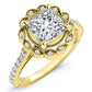 Ruellia Princess Moissanite Bridal Set yellowgold