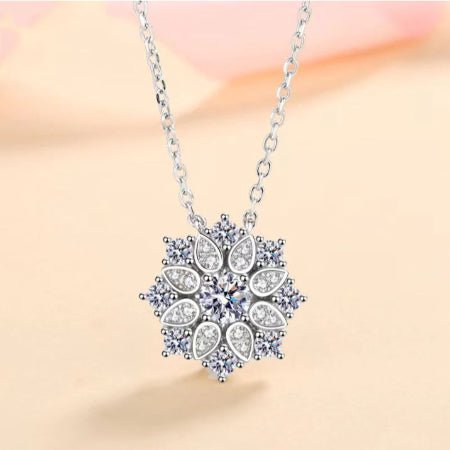 Sabi Moissanite Necklace whitegold