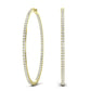 Sage Diamond Hoop Earrings yellowgold