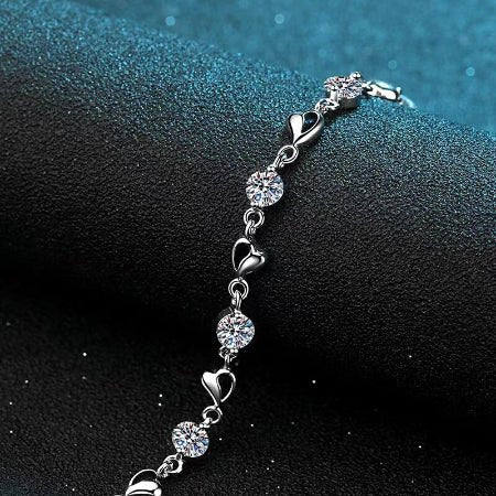 Santana Moissanite Bracelet whitegold