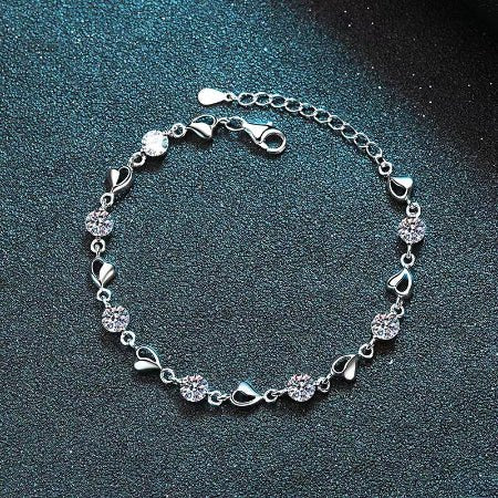 Santana Moissanite Bracelet whitegold