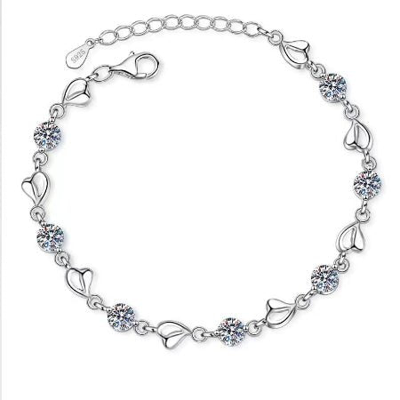 Santana Moissanite Bracelet whitegold