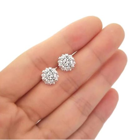 Sawyer Diamond Earrings (Clarity Enhanced) whitegold