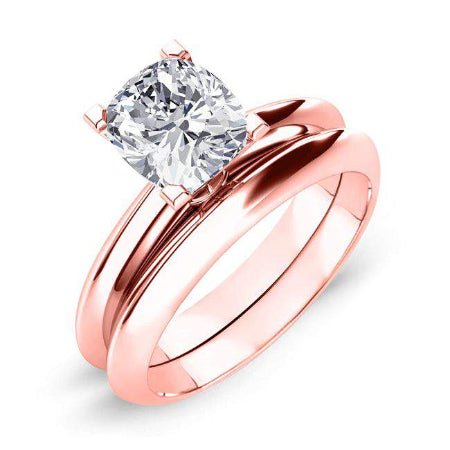 Senna Cushion Diamond Bridal Set (Lab Grown Igi Cert) rosegold