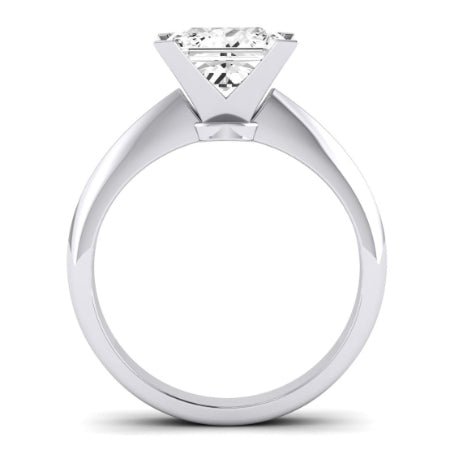 Senna Diamond Matching Band Only (does Not Include Engagement Ring) For Ring With Princess Center whitegold