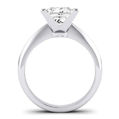 Senna Diamond Matching Band Only (does Not Include Engagement Ring) For Ring With Princess Center whitegold